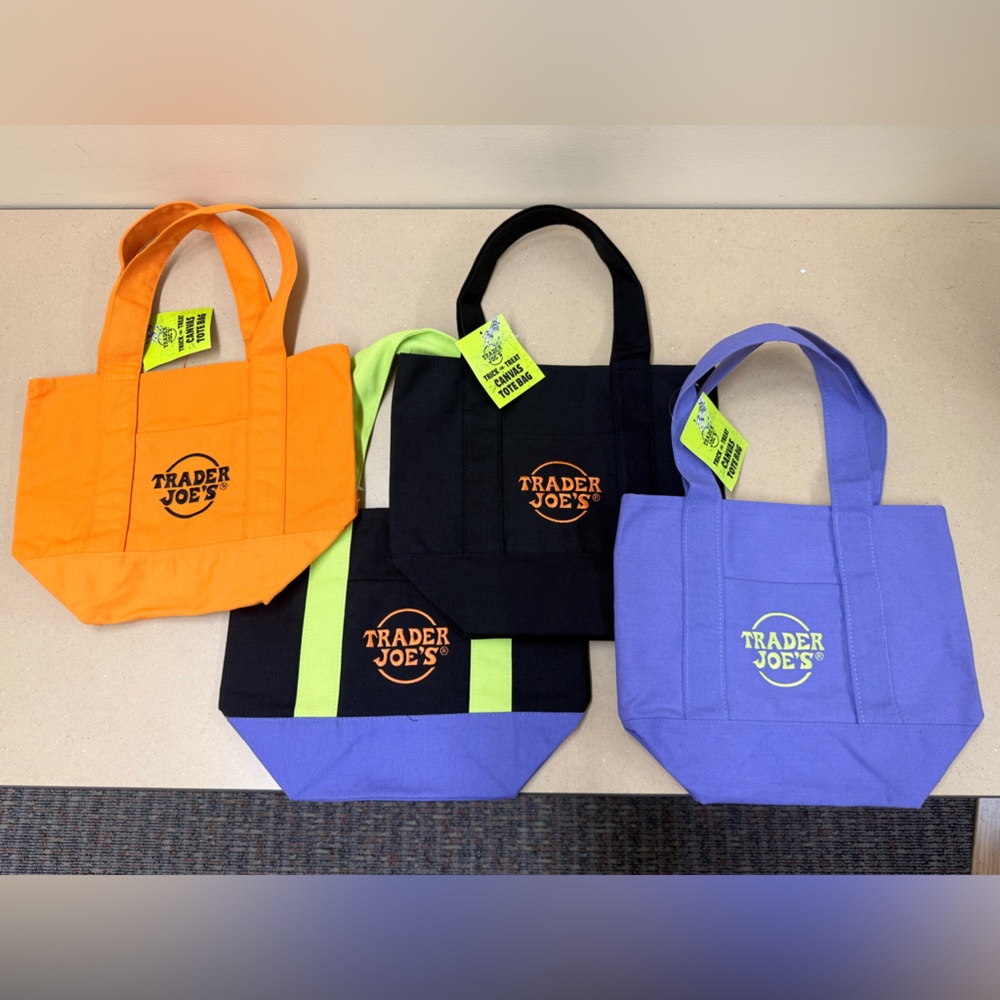 Trader Joes- trick or treat canvas bags👻
